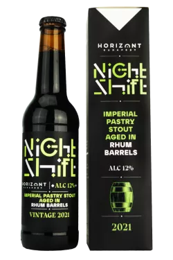 Night Shift Vintage 2021 Imperial Pastry Stout aged In Rhum Barrels
