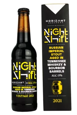 Night Shift Vintage 2021 Russian Imperial Stout aged In Tennessee Whiskey & Bourbon Barrels