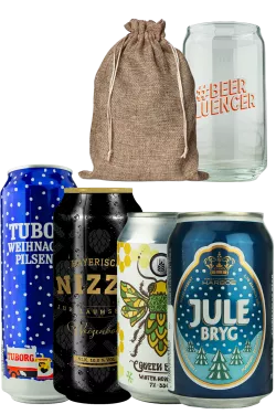 Product Weihnachtsbeutel Dosen mit Glas