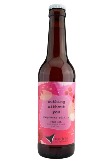 Product nothing without you - raspberry