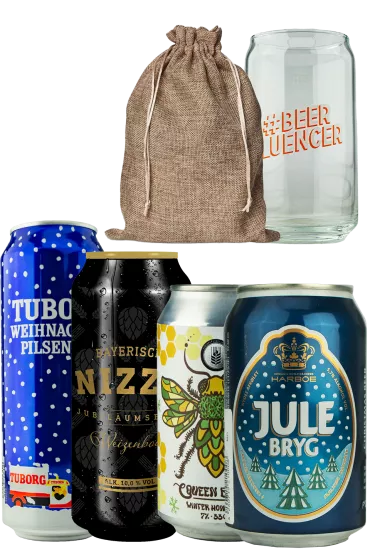 Product Weihnachtsbeutel Dosen mit Glas